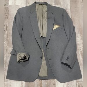 44R Men's Southport by Anderson Little Vintage Blazer Gray 2 Button Wool